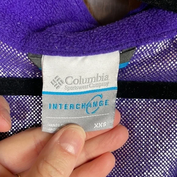 Columbia Girls Ski Winter 2 in 1 Jacket- Purple/Pink- XXS